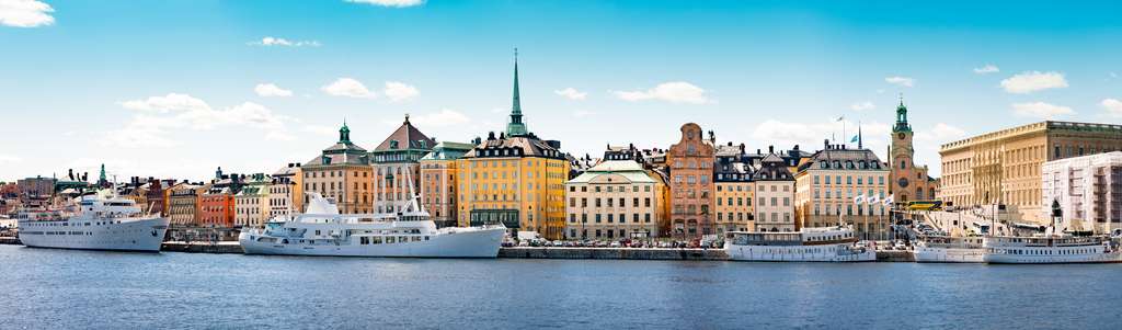 Panoramic View Of Stockholm City, Sweden