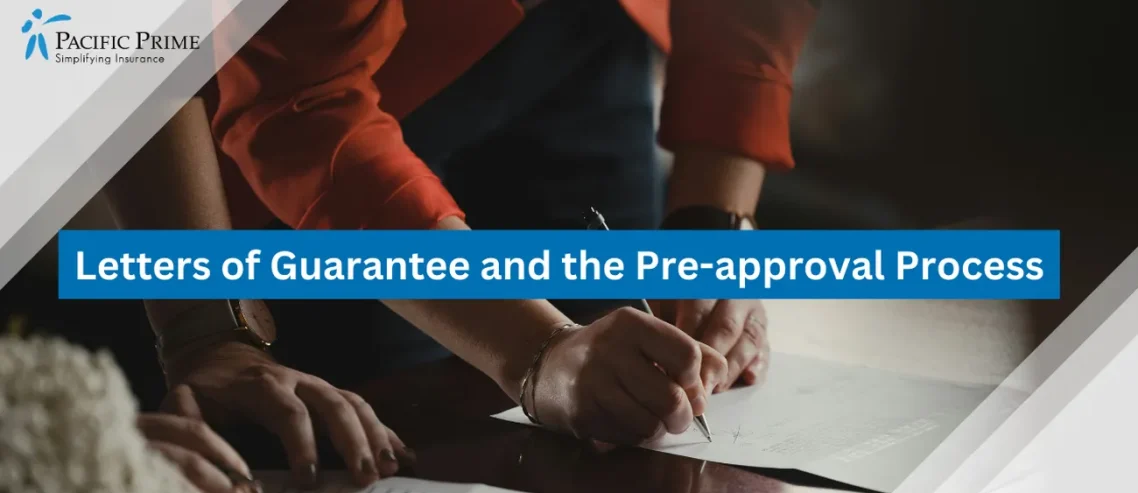 Image of People Signing Paperwork with text overlay of "Letters of Guarantee and the Pre-approval Process"