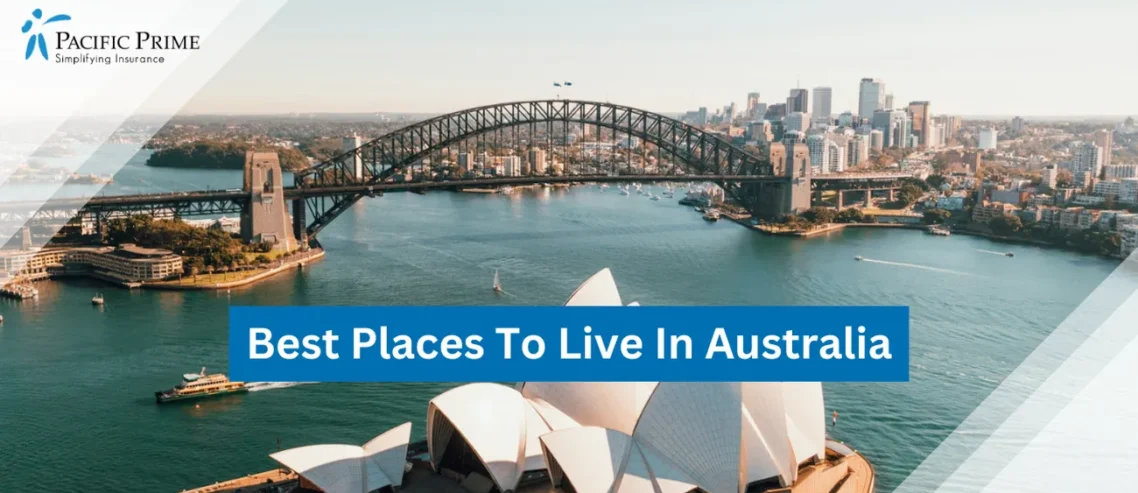 Image of Sydney Opera House By The Water On A Sunny Day In Sydney, Australia with text overlay of "Best Places To Live In Australia"
